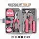 thumbnail image 5 of Pink Home Repair Tool Kit - Portable Hand Tool Set with Hammer, Vise, Wrenches & More - Ideal for D, 5 of 5