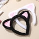 thumbnail image 3 of 2 diademas con orejas, lindas y esponjosas, con orejas de animales, para lavado facial y maquillaje., 3 of 7