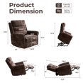 thumbnail image 3 of Power Lift Recliner Chair for Elderly with Adjustable Headrest, Massage and Heat, 3 of 8