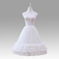 thumbnail image 6 of Vjnyvs White Bridal Wedding Petticoat Tulle Underskirt for Women Prom Dress, 6 of 7