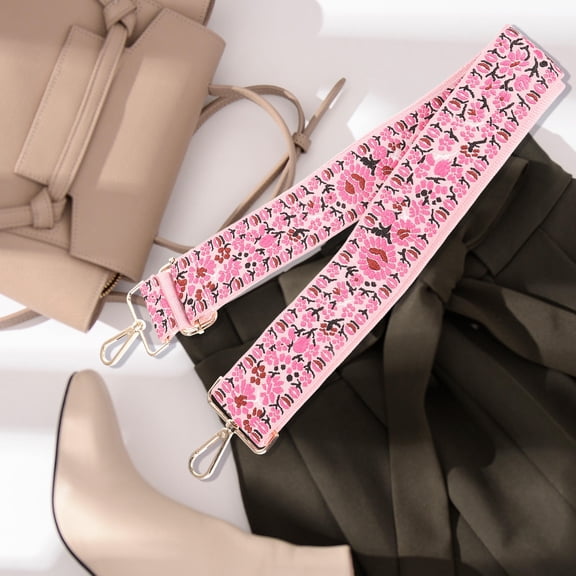 LOLIPPYY Adjustable Bag Straps for Women Wide Replacement for Handbags Pink 1Pack