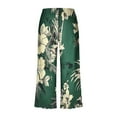 thumbnail image 4 of Atogsazn Women's Sleepwear Capri Pajama Sets Short Sleeve Two Piece Pjs Crew Neck Tops & Capri Pants with Pockets Green S, 4 of 7