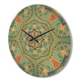thumbnail image 3 of Designart 'Pinapple Ornament Oriental Mandala' Vintage Wood Wall Clock, 3 of 5