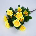 thumbnail image 4 of 1PC Artificial Azalea Faux Outdoor Flowers Plants, Silk Artificial Flowers, Faux Floral Arrangement for Cemetery Vase Kitchen Wedding Table Centerpieces Indoor Outdoor, 4 of 9