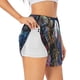 thumbnail image 1 of Balery Rainbow Astronaut Space Landscape Pantalones cortos deportivos para mujer con forro y dos bolsillos, elásticos, para entrenamiento, gimnasio, yoga-Large, 1 of 7