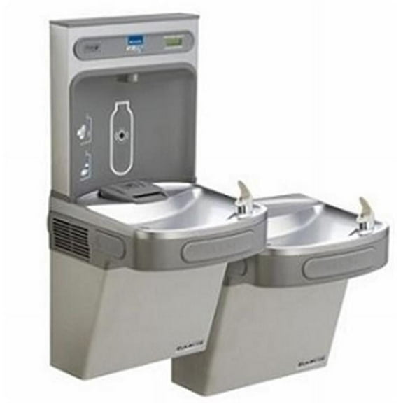 Elkay Lzstlg8wsk Ezh20 36-3/4" Wall Mounted Bi-Level Station Hands Free Bottle Filler