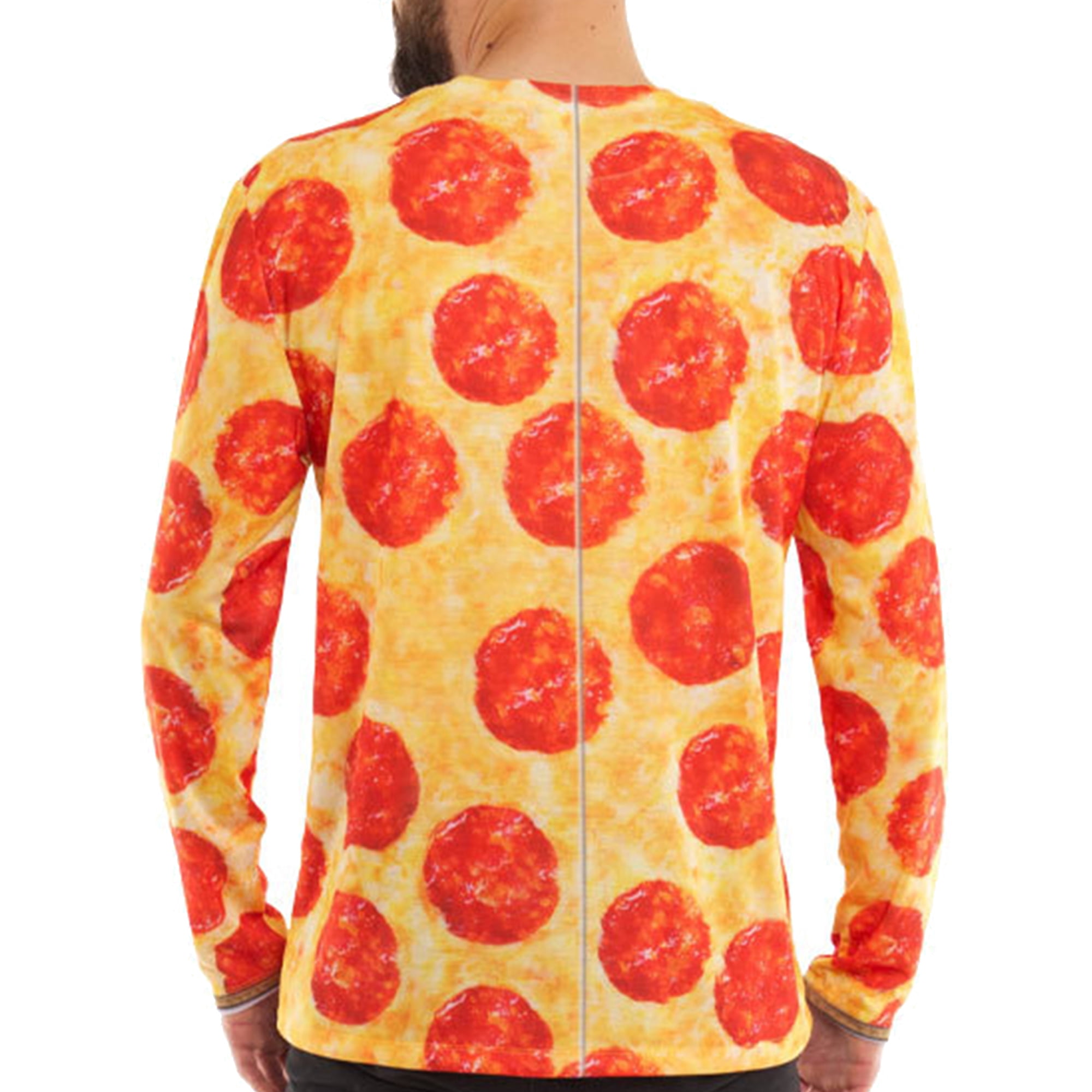 Long Sleeve: Pizza Suit Costume Tee (Front/Back) Long Sleeves - Sublimation