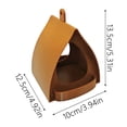 thumbnail image 3 of Bird Feeder House - Open Design Hanger with Top Hook | Hut Shape Hangable Wild Bird Feeders | for Outside Garden Balcony Winter Squirrel, 3 of 9
