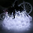 thumbnail image 3 of Solar String Lights 21ft 30 LED Waterproof Water Drop Fairy Lights 8 Modes for Gardens Patio Yard Wedding Party Decor, Cool White, 3 of 8
