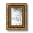 thumbnail image 2 of ArtToFrames 4" x 6" Gold with beads Picture Frame, 4x6 inch Gold Wood Poster Frame (WOM-4139), 2 of 8