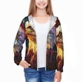 thumbnail image 3 of Cauagu Geometric American Bald Eagle Print Sun Protection Jacket for Teen,Full-Zipper Long Sleeve Sun Shirts with Pockets UV Hoodie Shirts Outdoor Athletic Jacket-Medium, 3 of 7