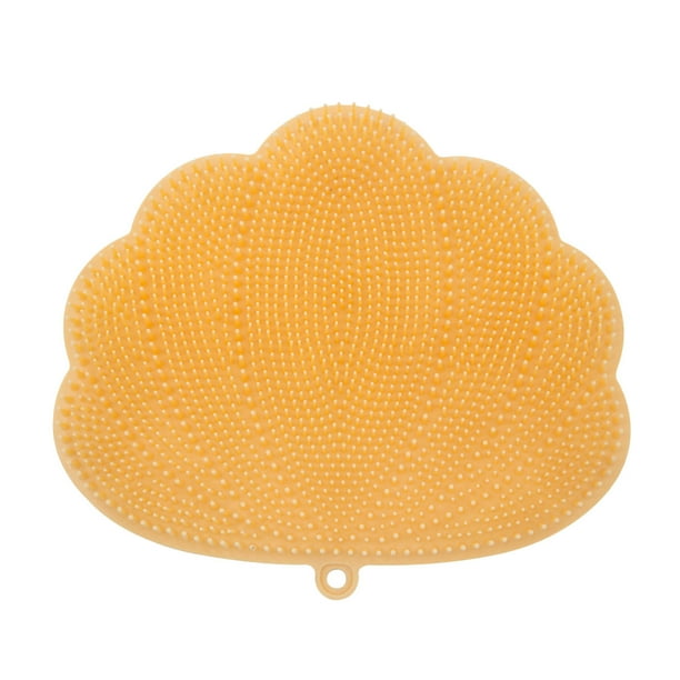 Cepillo de espalda para ducha de pared con ventosa | Cepillo plano grande para espalda, pies y exfoliación | Almohadilla de masaje para ducha para hombres y mujeres, ideal para paredes de azulejos y