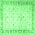 thumbnail image 1 of Ahgly Company Indoor Square Oriental Emerald Green Traditional Area Rugs, 8' Square, 1 of 4