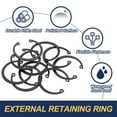 thumbnail image 3 of Uxcell Internal Retaining Rings, C-Clip Snap Ring Internal Retaining Circlip Snap for Automotive 45 mm, 3 of 7