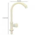 thumbnail image 1 of Faucet G1/2in Plastic Single Cold Rotating Kitchen Sink Water Faucet Vertical Water Tap for Home, 1 of 7