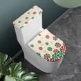 thumbnail image 2 of HELLHERO Candy Canes Christmas Fits All Toilet Shapes Polyester Fabric Toilet Seat Covers, Reusable Washable and Reusable Toilet Cover for Hotel, 2 of 8