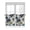 DarkSlateGray, variant on Half Window Curtains 24 Inches Long, Navy Blue Green Floral Window Treatment Curtain Drapes, Vintage Botanical Leaves Short Curtains Tiers for Kitchen Over Sink, 27.5"x24", 2 Panels
