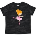 thumbnail image 3 of Inktastic Ballerina, Ballet Girl, Ballet Dance, Orange Hair Girls Toddler T-Shirt, 3 of 5