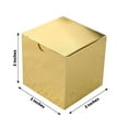 thumbnail image 3 of Efavormart 100 pcs of 3x3x3 Gold Favor Candy Box for Candy Treat Gift Wrap Box Party Favor Boxes for Bridal Shower Wedding Party, 3 of 11