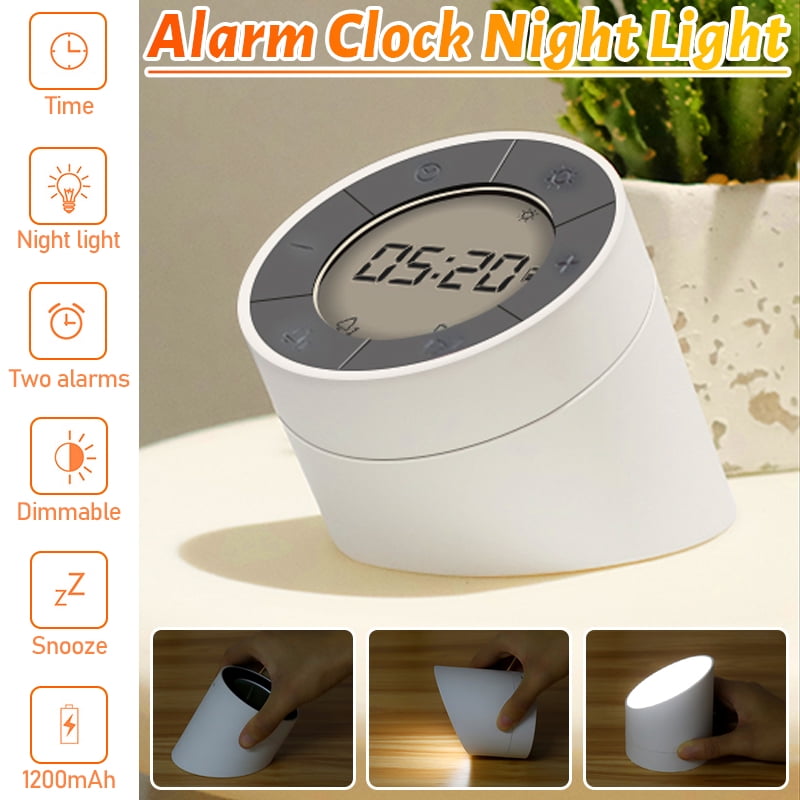 2 In 1 Multifunctional LED Digital Alarm Clock, Simple to Operate, Full