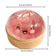 thumbnail image 3 of Dumpling Squishy Steamed Bun Slow Rising Toys, Soft Elastic Squeeze Fidget Toys with Basket Round Design Adult Desk, 3 of 8