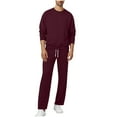 thumbnail image 5 of EOYWHK Sweat Suits Men Two Piece Lounge Sets Casual Long Sleeve Crewneck Sweatshirts No Hood and Elastic Waist Drawstring Sweatpants, 5 of 9