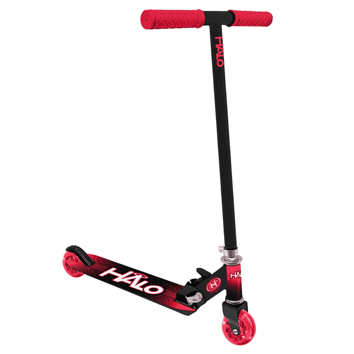 Halo Rise Above Supreme 100mm Wheel Inline Scooter - Red - 220 lbs Max weight - Unisex