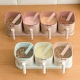 thumbnail image 4 of Condiment Jars Salt Spice Containers Seasoning Storage Boxes Set with Spoons, 4 of 10