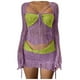 thumbnail image 1 of Conjunto de vestido sexy con top tubo y lentejuelas huecas para mujer - Conjunto de dos piezas, poliéster, ropa para discoteca y fiesta, S-XL, 1 of 5