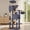 Dark Grey, variant on Multi-Level Cat Tower with Condo, Perches, Sisal Scratching Posts and Climbing Ladder for Indoor Cats, Beige