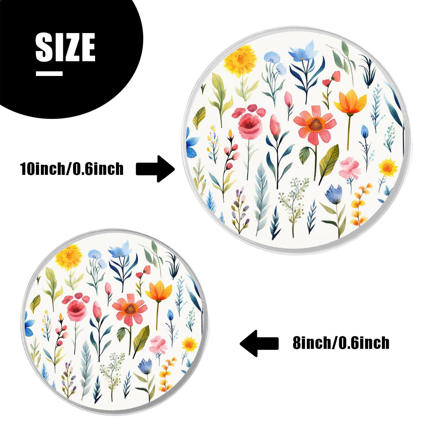 Decorative Stove Burner Covers 4 Pcs Decorative Electric Stove Burner Covers 8Inch And 10Inch ,Cat Flower Garden Butterflies 3d beautiful