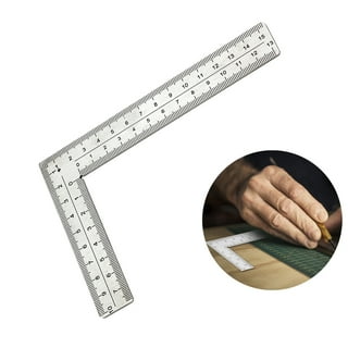 2 Pack Mini Framing Ruler Measuring Layout Tool Stainless Steel Square  Right Angle Ruler Precision for Building Framing Gauges Ruler,Leather Right  Angle Ruler,50x100x1.2mm 