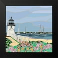 thumbnail image 2 of Mandell, Jonathan 20x20 Black Modern Framed Museum Art Print Titled - Nantucket Lighthouse, 2 of 5