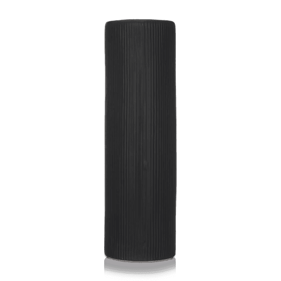 Bouclair Black Ribbed Floor Vase