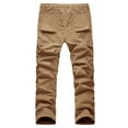 thumbnail image 6 of MRULIC jeans for men Cargo Wear Cargo Men's Full 6 Pocket Work Pants Trousers Combat Men's pants Men Cargo Pants Khaki + S, 6 of 9