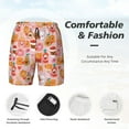 thumbnail image 3 of Yiaed Funny Food Print Mens Swim Trunks Bathing Suit Compression Liner Beach Swim Shorts Swimwear Quick Dry Zipper Pocket No-Chafing Board Short-, 3 of 6