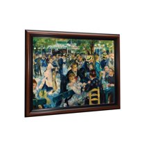 Dance at Le Moulin De La Galette by Auguste Renoir Framed Wall Art Print, Great for Living Room or Kitchen Wall Decor, 11x14, 2404W