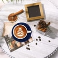 thumbnail image 4 of Round Silicone Drink Coaster, 10cm Heat Resistant Table Mat, Non Slip Cup Pad – Multiple Colors, Dark Blue, 4 of 5