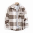 thumbnail image 3 of 2025 Turn-Down Collar Jacket Men Fleece Thick Casual Coat Youth Versatile Plush Top Trendy, 3 of 4