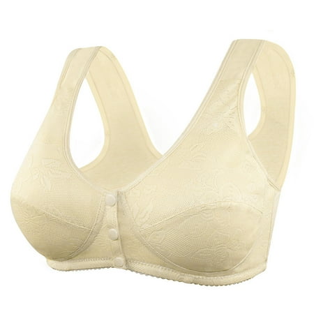 

Aoochasliy Bras for Women Clearance Adjustable Sports Front Closure Extra-Elastic Breathable Lace Trim Bra