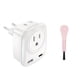 thumbnail image 4 of Adaptador de Enchufe Europeo para Viajes con 2 Puertos USB y 2 Enchufes Americanos, un Adaptador de Enchufe Tipo C, Adecuado para la Mayoría de las Regiones de Europa, 4 of 10