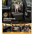 thumbnail image 3 of Witem Heavy-Duty Dog Car Back Seat Cover, Flat Solid Hard-Base Extender for 2-3 Large Dogs, Waterproof Scrachproof Hammock Protector for Full-Size Crew Cab Trucks & SUVs, XL, Black, 3 of 9