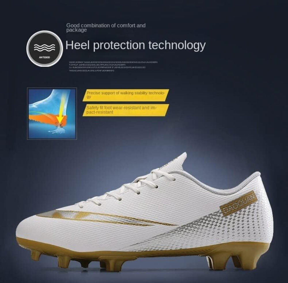 Fenlogft Unisex Leather Soccer Cleats Lace-Up Training photo 6
