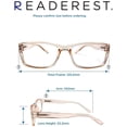 thumbnail image 6 of Readerest Blue Light Blocking Reading Glasses (Blush, Zero Magnification) Computer Glasses, fashionable for men and women, Anti Glare, Anti Eyestrain, UV protection, 6 of 7