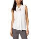 thumbnail image 1 of Nine West Blusa sin mangas con cuello anudado para mujer, blanco, grande Nine West Pull-over, 1 of 1