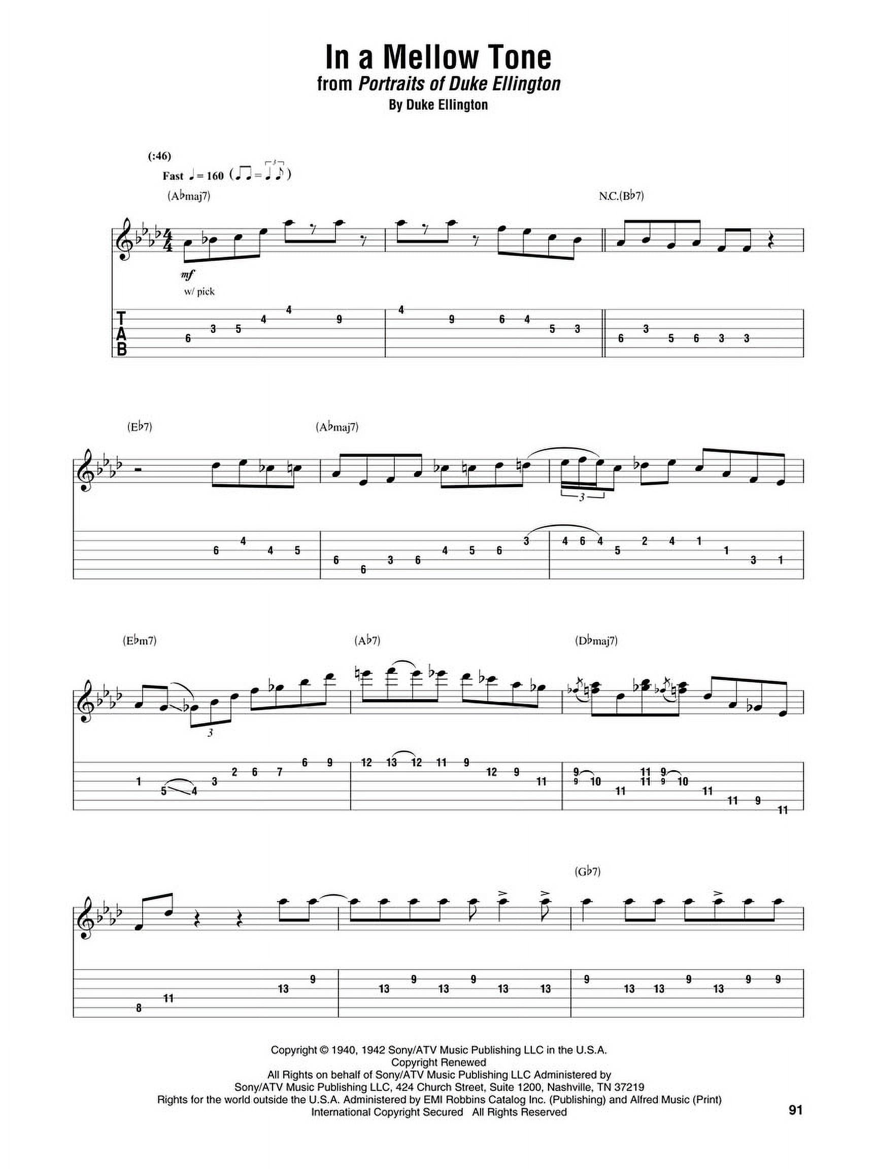 Hal Leonard Joe Pass Omnibook For C Instruments