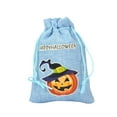 thumbnail image 1 of Halloween Drawstring Bags Burlap Candy Pouch Jewelry Storage Party Decorations Reusable Trick or, 1 of 6