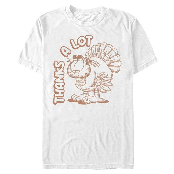 Mens Garfield Thanks A Lot Turkey T Shirt