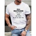 thumbnail image 1 of Round Neck Graphic T-shirts, Causal Tees, Short Sleeves Comfortable Tops, Men's Summer Clothing, 1 of 7