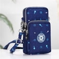 thumbnail image 1 of Woman‘s Cell Phone Bag with Large Capacity Wrist Strap Prints Design for Outdoor School Office Commute, 1 of 2